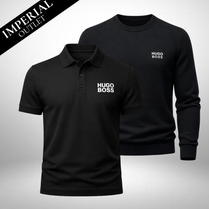 HUGO BOSS Set: Polo-Shirt + Pullover