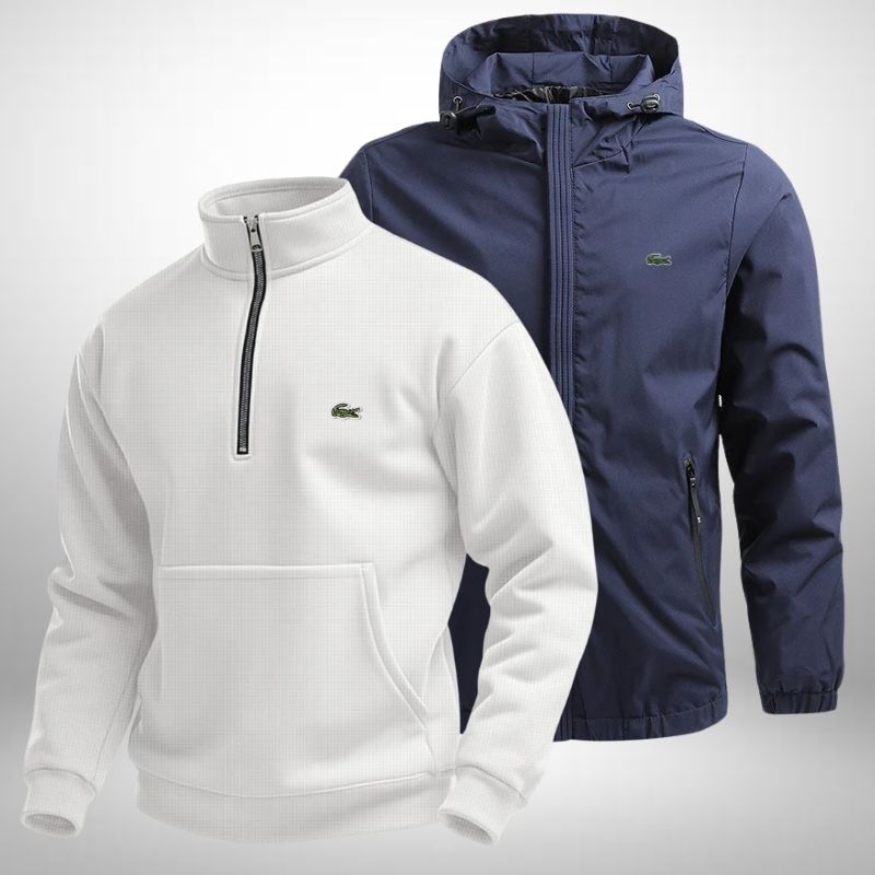 Set Lacoste – 1 Pullover & 1 Winterjacke für Komfort und Stil