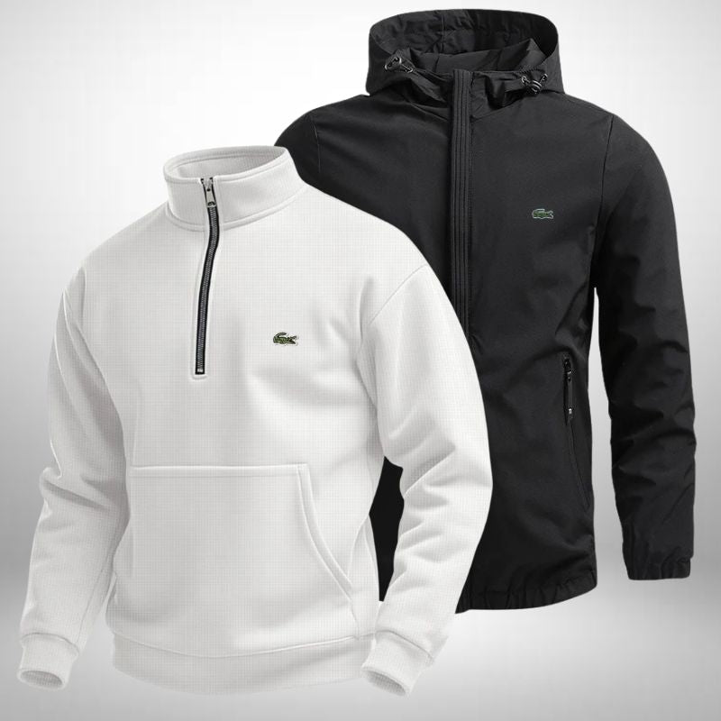 Set Lacoste – 1 Pullover & 1 Winterjacke für Komfort und Stil