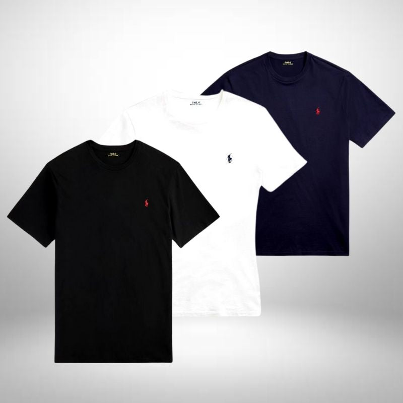 Set 3 Ralph Lauren Basic Poloshirts – Komfortabel und Vielseitig
