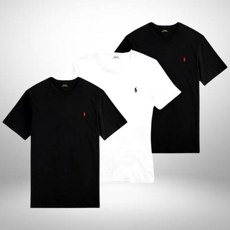 Set 3 Ralph Lauren Basic Poloshirts – Komfortabel und Vielseitig